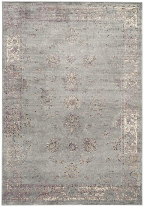 Picture of Safavieh VTG117-2770-57 5 ft. 1 in. x 7 ft. 6 in. Vintage Collection Traditional Rectangle Power Loomed Rug&#44; Grey & Multicolor