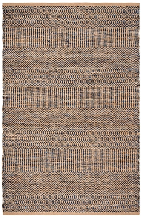 CAP309N-6SQ 6 x 6 ft. Cape Cod Collection Global Square Hand Woven Rug, Navy & Natural -  Safavieh