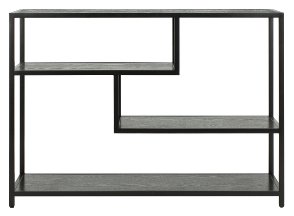 Picture of Safavieh CNS6203B Reese Geometric Console Table&#44; Black - 30.3 x 42 x 16 in.