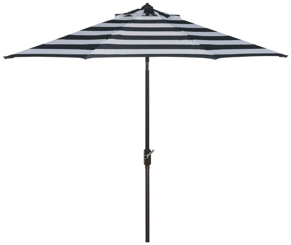 Picture of Safavieh PAT8204A 9 ft. Iris Fashion Double Top Umbrella&#44; Black & White