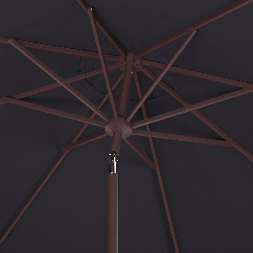 Picture of Safavieh PAT8100A 11 ft. Zimmerman Market Umbrella&#44; Navy & White