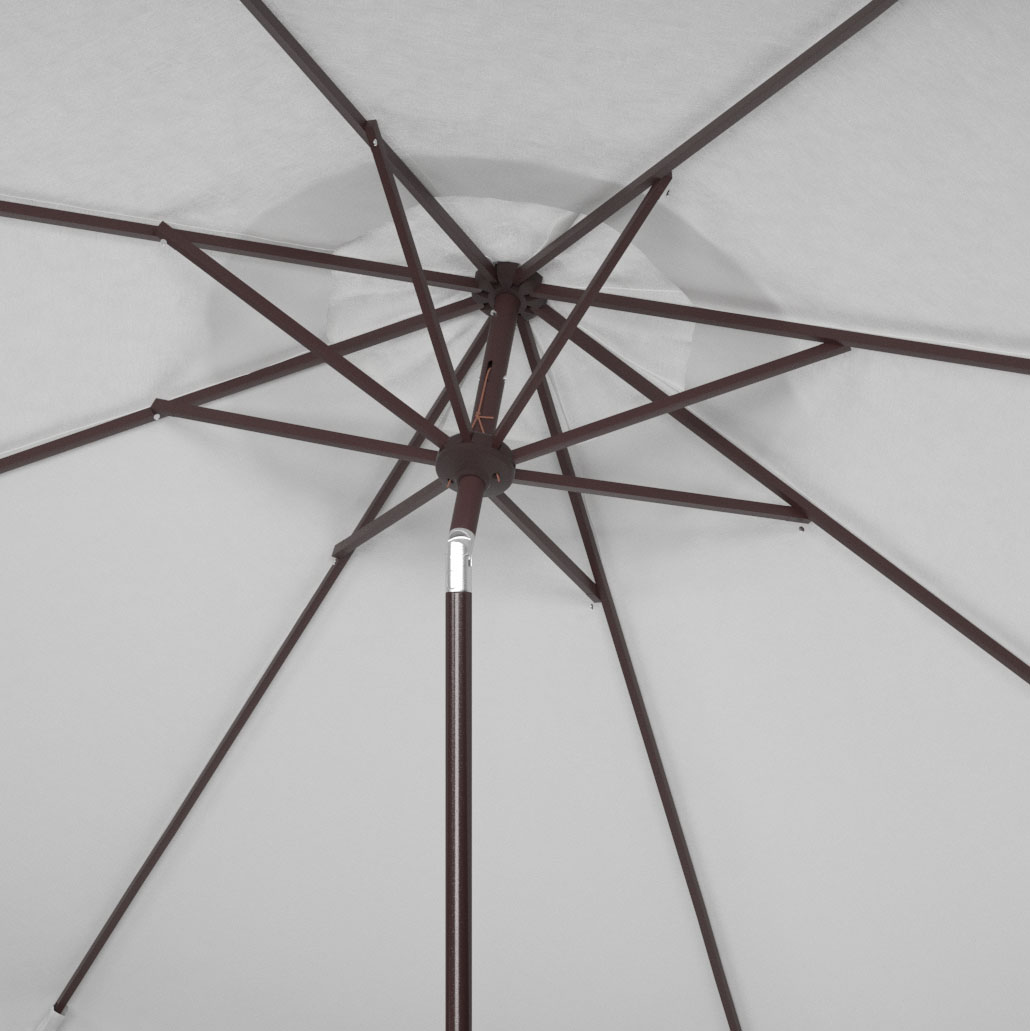 Picture of Safavieh PAT8108C 11 ft. Milan Fringe Umbrella, White
