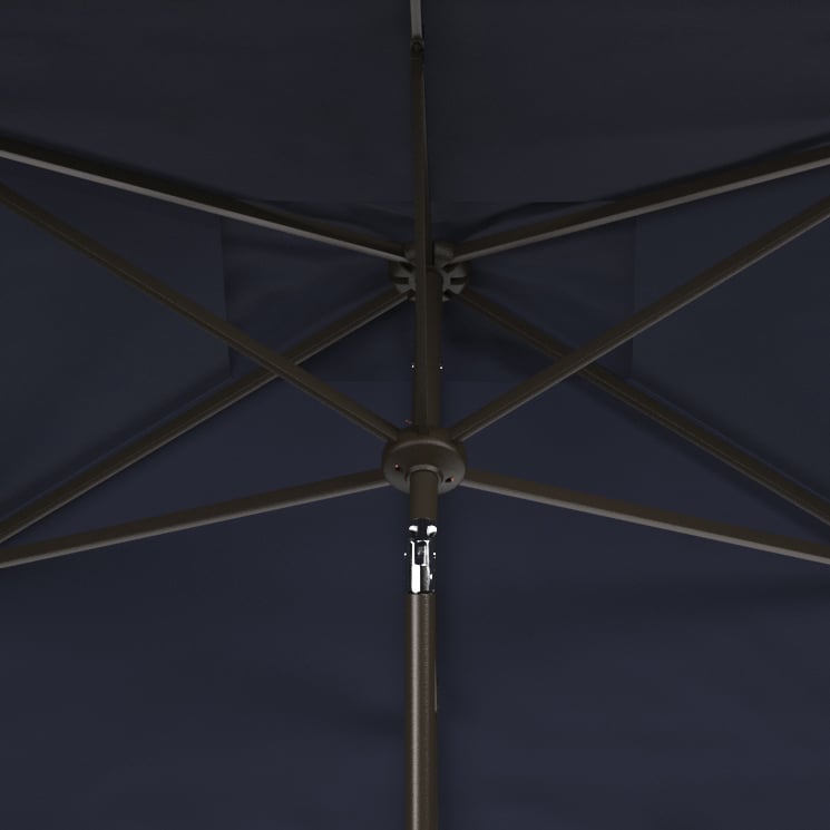 Picture of Safavieh PAT8310A 6.5 x 10 in. Venice Rectangle Umbrella&#44; Navy & White