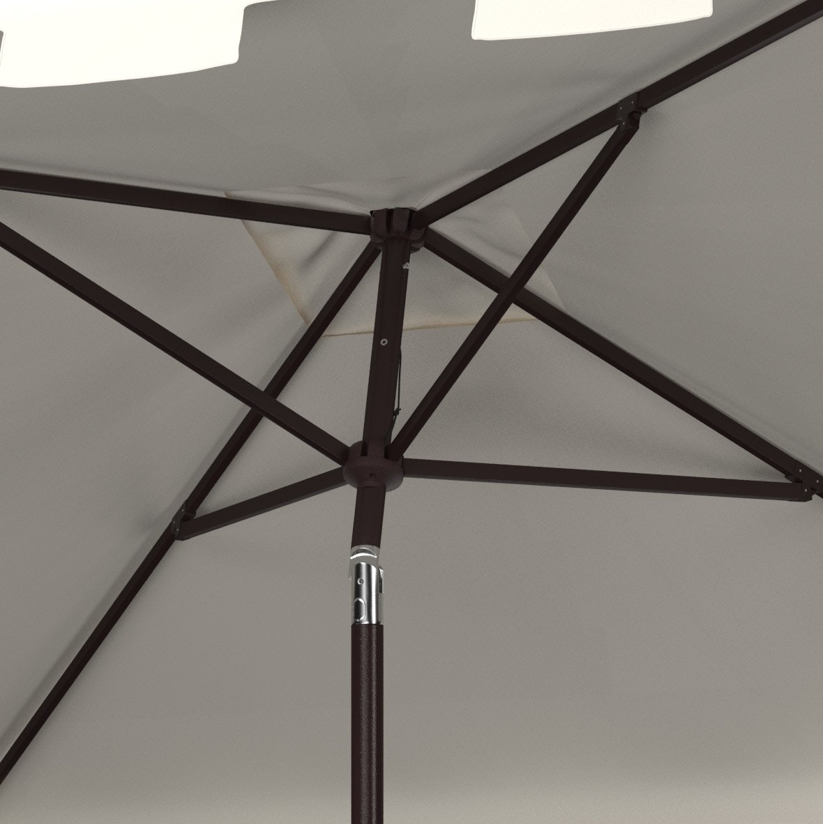 Picture of Safavieh PAT8400K 7.5 ft. Zimmerman Square Umbrella, White