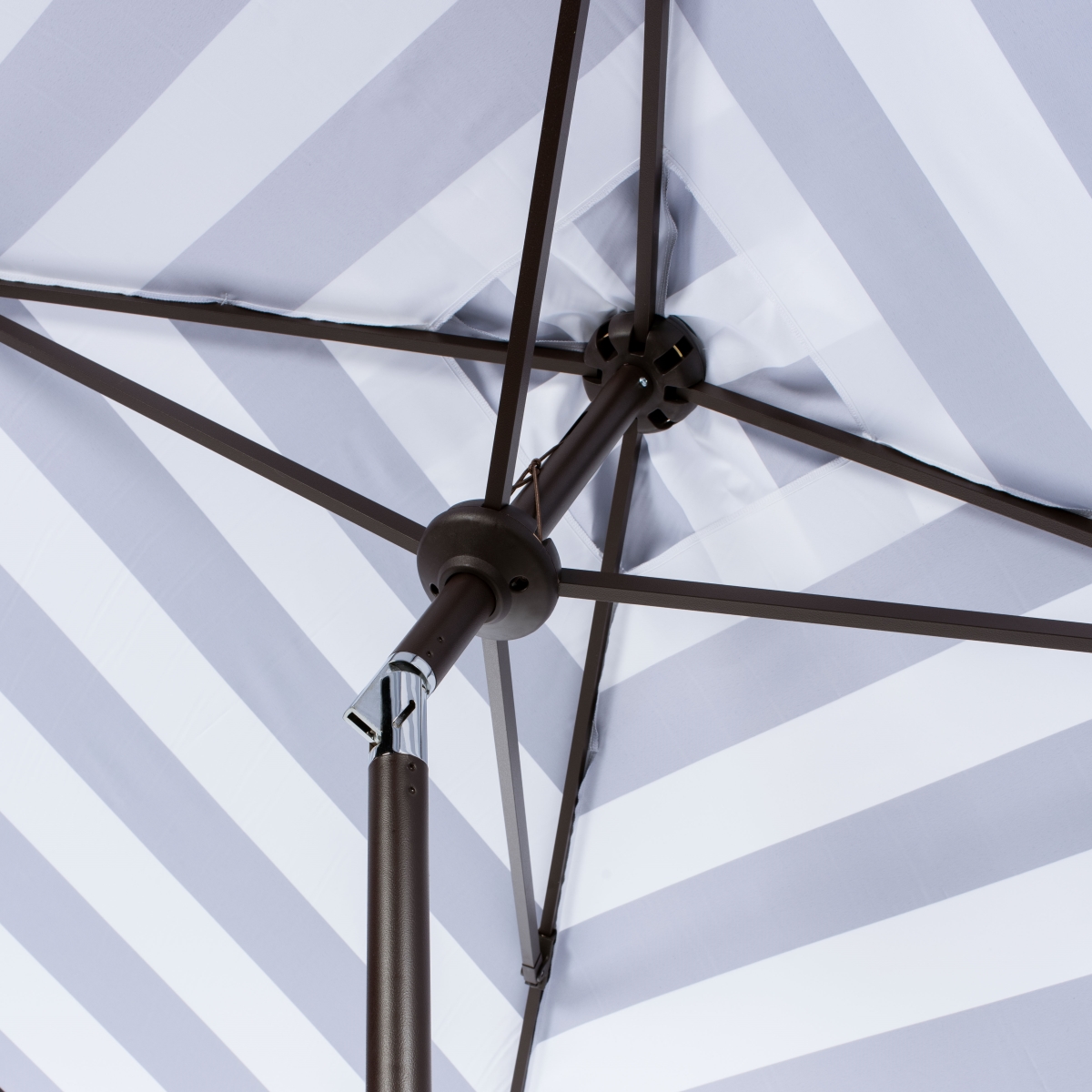 Picture of Safavieh PAT8404B 7.5 ft. Iris Square Umbrella&#44; Navy & White