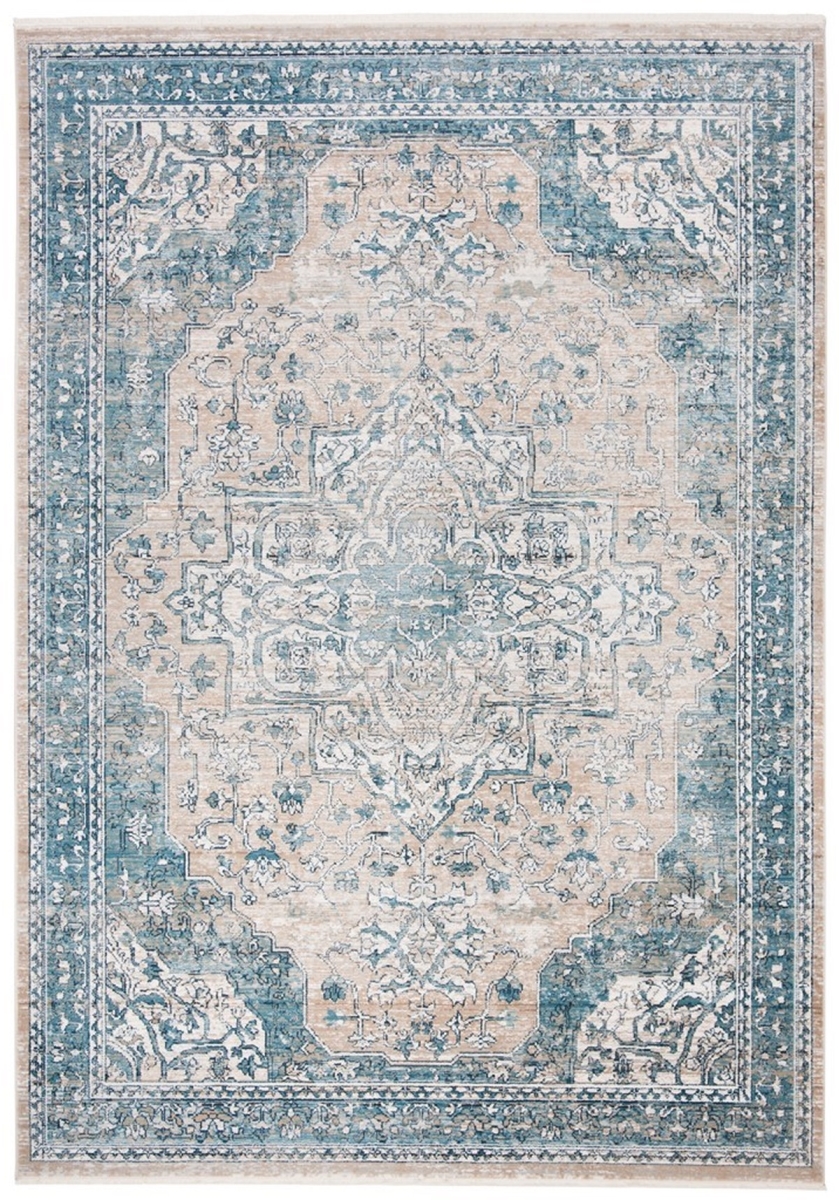 Picture of Safavieh VIC910F-8 8 x 10 ft. Victoria 900 Rectangle Power Loomed Rug&#44; Blue & Grey