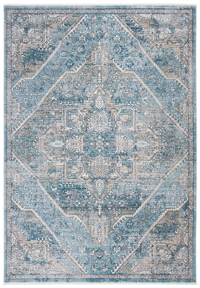 Picture of Safavieh VIC932F-10 10 x 14 ft. Victoria 900 Rectangle Power Loomed Rug&#44; Blue & Grey