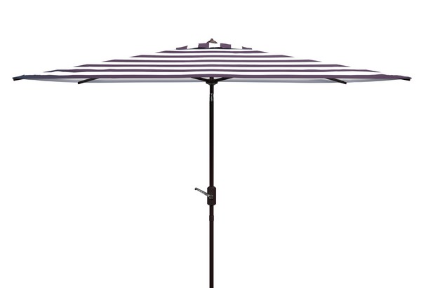Picture of Safavieh PAT8304A 6.5 x 10 in. Iris Rectangle Umbrella&#44; Black & White