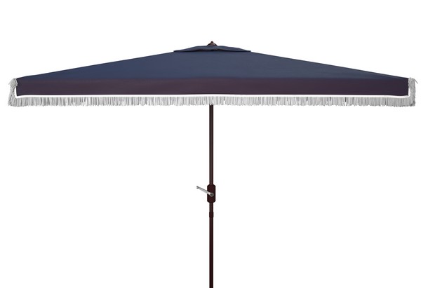 Picture of Safavieh PAT8308A 6.5 x 10 in. Milan Rectangle Umbrella&#44; Navy & White