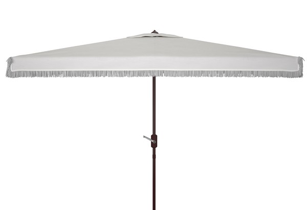 Picture of Safavieh PAT8308C 6.5 x 10 in. Milan Rectangle Umbrella, White