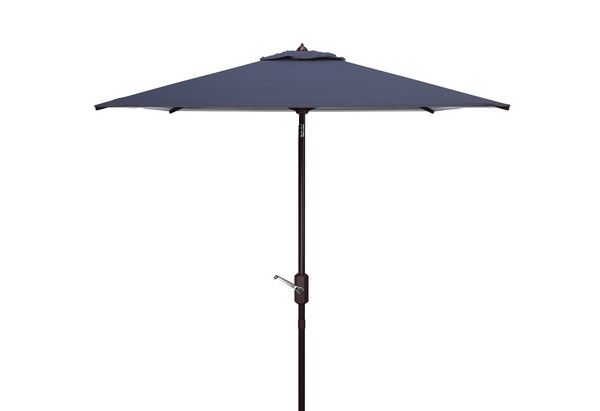 Picture of Safavieh PAT8407A 7.5 ft. Athens Square Umbrella&#44; Navy & White