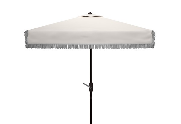 Picture of Safavieh PAT8408C 7.5 ft. Milan Square Umbrella, White
