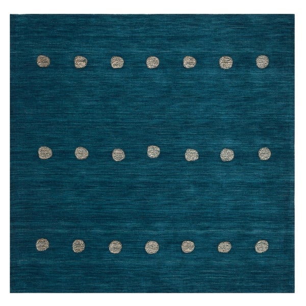 Picture of Safavieh HIM595M-6SQ 6 x 6 ft. Hand-Woven Himalaya Modern & Contemporary Wool Square Rug&#44; Blue