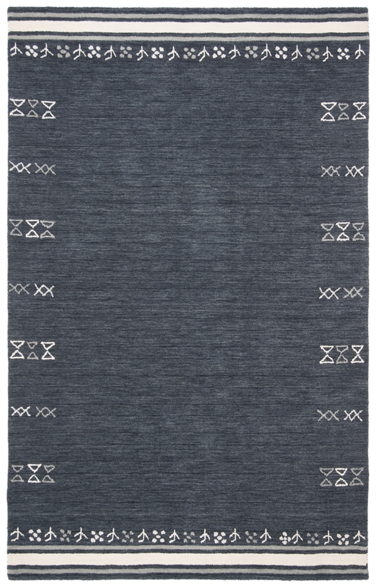Picture of Safavieh HIM597H-3 3 x 5 ft. Hand-Woven Himalaya Modern & Contemporary Rectangle Wool Rug&#44; Charcoal