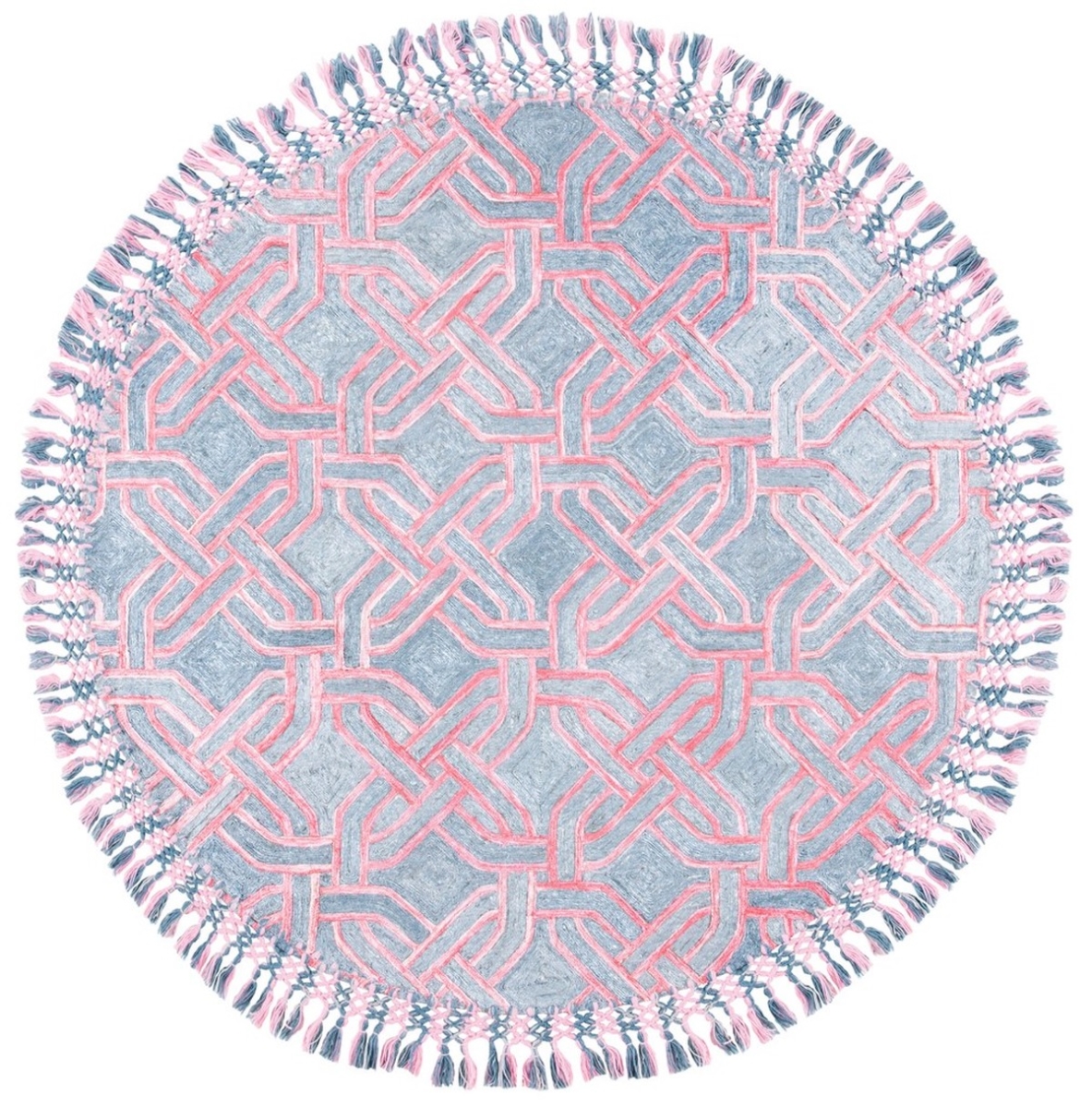 Picture of Safavieh SAH424U-6R 6 x 6 ft. Sahara 400 Round Area Rug - Pink & Grey