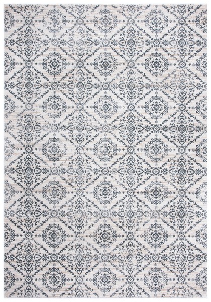 MSR0953F-4 4 x 6 ft. Martha Stewart Isabella Power Loomed Rectangle Area Rug, Cream & Grey -  Safavieh