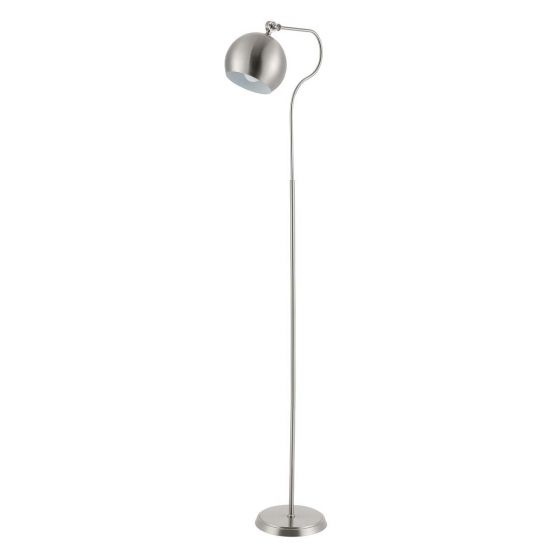 Safavieh Lighting Collection Elijah 65-inch Nickel Iron Arc Floor Lamp (LED Bulb Included) FLL4093A