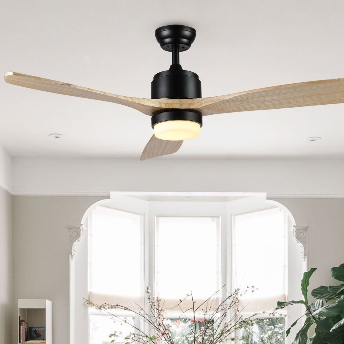 Picture of Safavieh CLF1020A Vencin Ceiling Fan Light & Remote&#44; Coffee