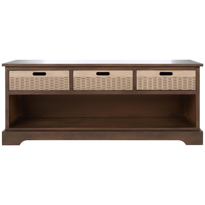 Picture of Safavieh BCH5701C Landers 3 Drawer Storage Bench, Brown