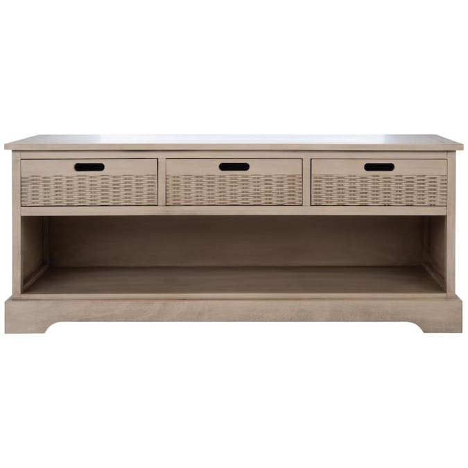 Picture of Safavieh BCH5701D Landers 3 Drawer Storage Bench, Sand