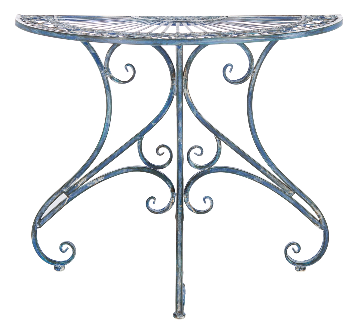PAT5008C Annalise Accent Table, Antique Blue