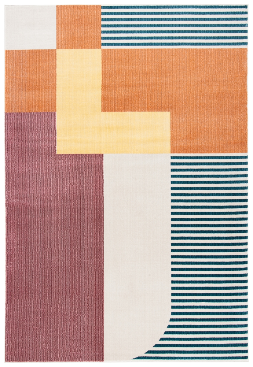 Picture of Safavieh ORW368P-4 4 x 6 ft. Orwell Contemporary Rectangle Rug&#44; Rust & Yellow