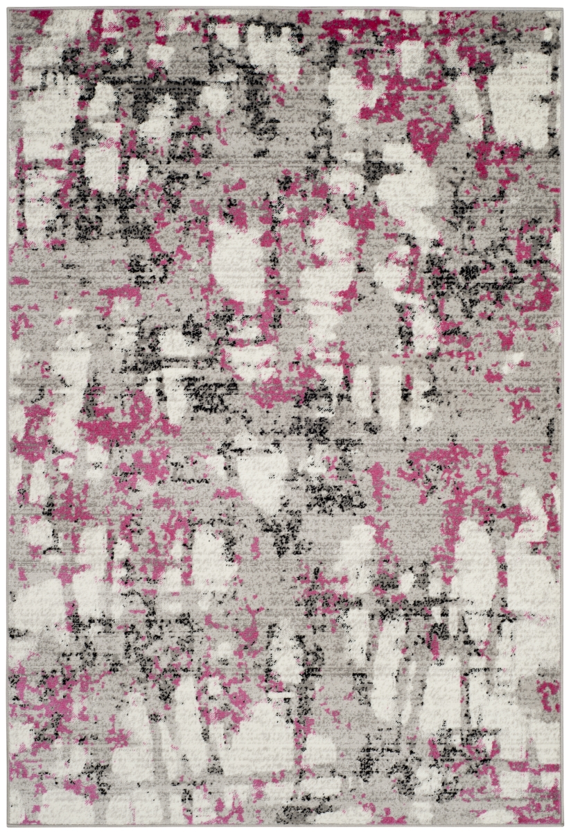 Picture of Safavieh SKY193P-3 3 x 5 ft. Skyler Contemporary Rectangle Rug&#44; Grey & Pink