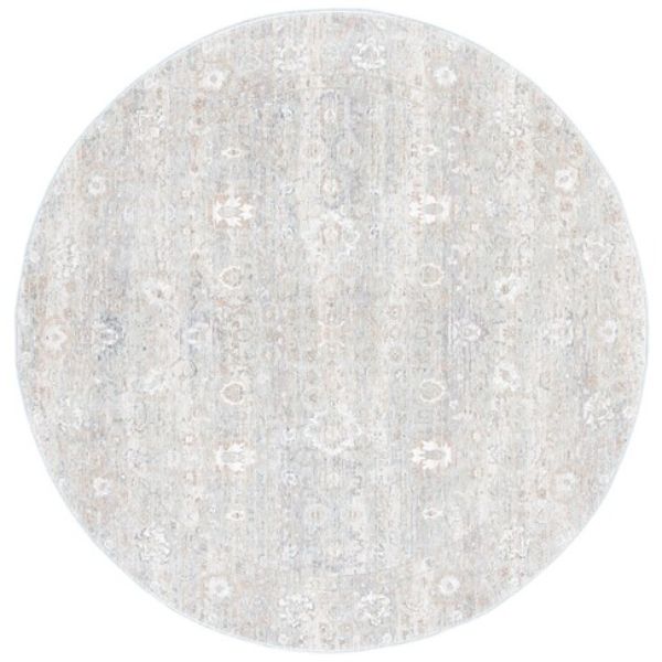 Picture of Safavieh WBS322G-5R 5 x 5 ft. Webster 300 Round Rug&#44; Grey & Beige