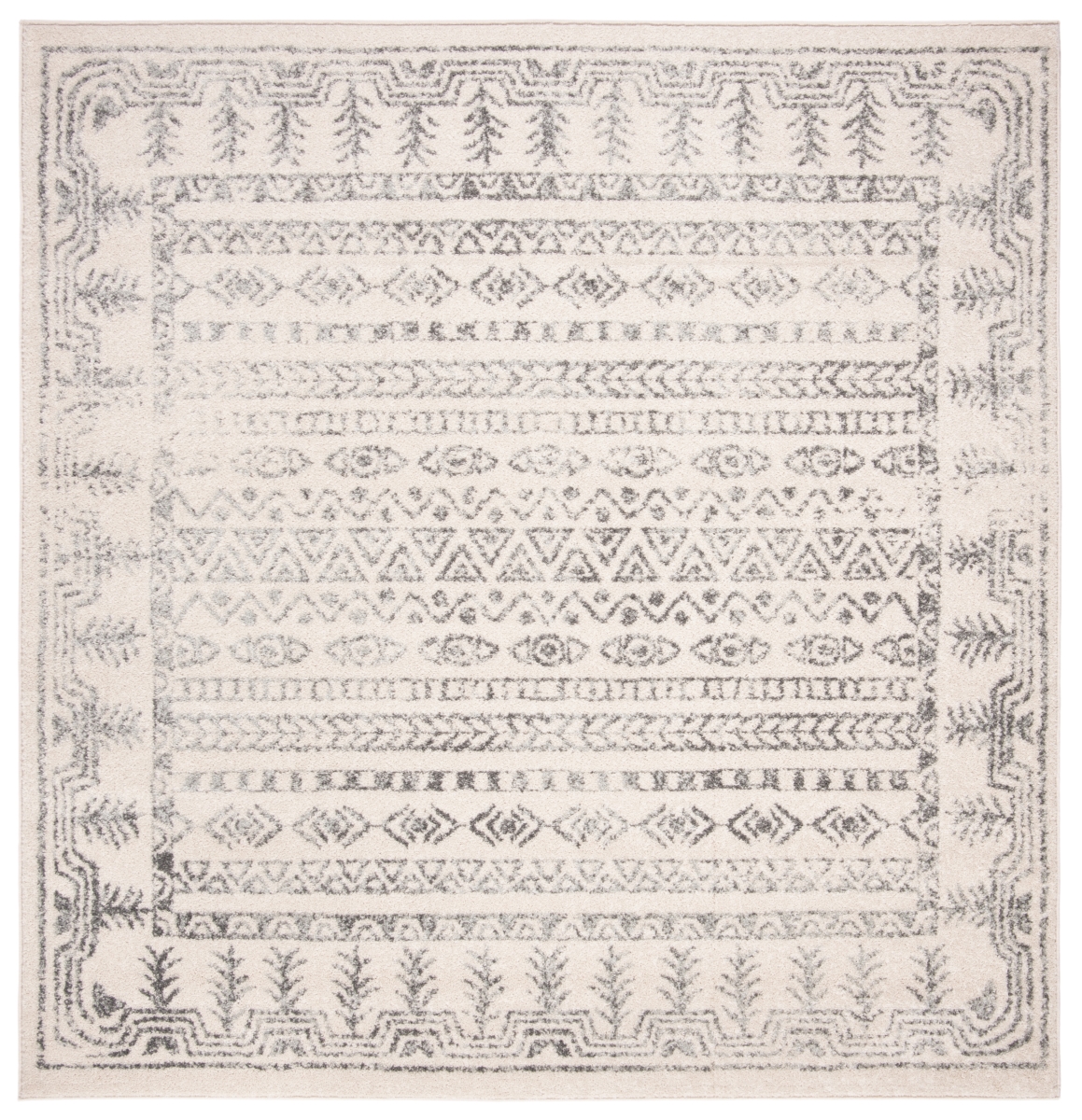 Picture of Safavieh TUL271A-5SQ 5 x 5 ft. Tulum Contemporary Square Rug&#44; Ivory & Grey