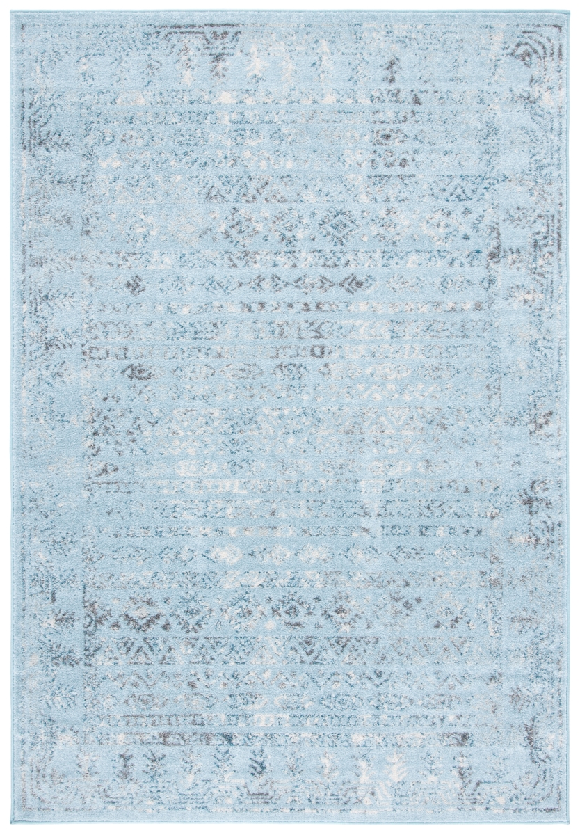 Picture of Safavieh TUL271J-6 6 x 9 ft. Tulum Contemporary Rectangle Rug&#44; Aqua Blue & Dark Grey