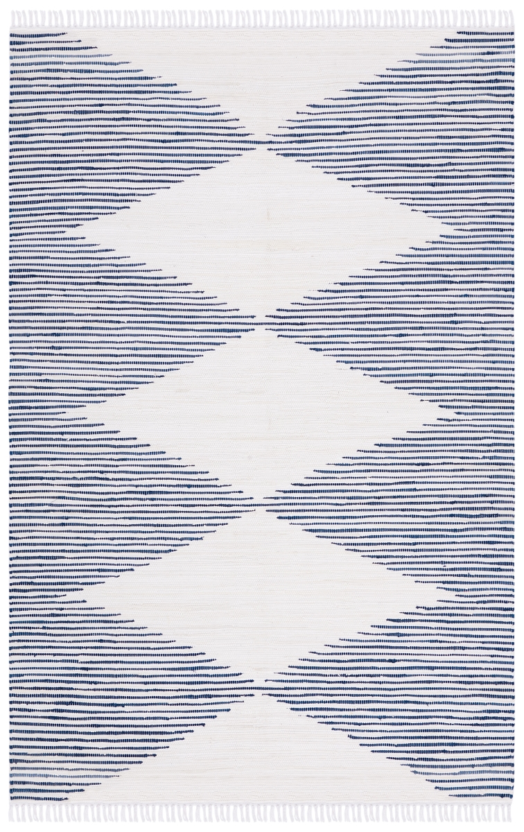 Picture of Safavieh KLM708N-3 3 x 5 ft. Kilim Bohemian & Contemporary Rectangle Rug&#44; Navy & Ivory