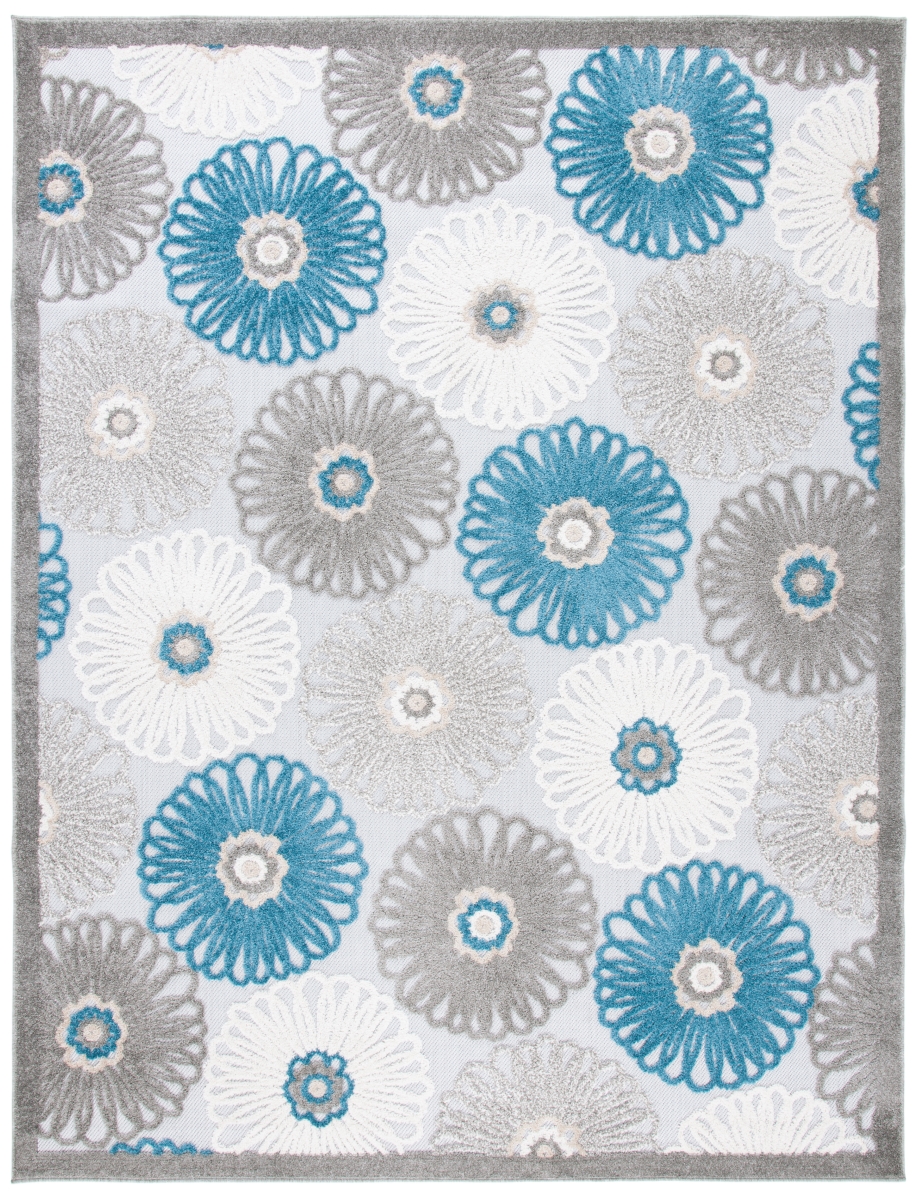 Picture of Safavieh CBN676B-8 8 x 10 ft. Cabana Contemporary Rectangle Rug&#44; Beige & Blue