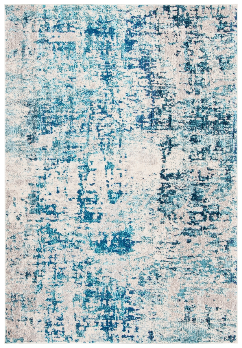Picture of Safavieh MAD471A-6 6 x 9 ft. Madison 400 Contemporary Rectangle Rug&#44; Ivory & Turquoise
