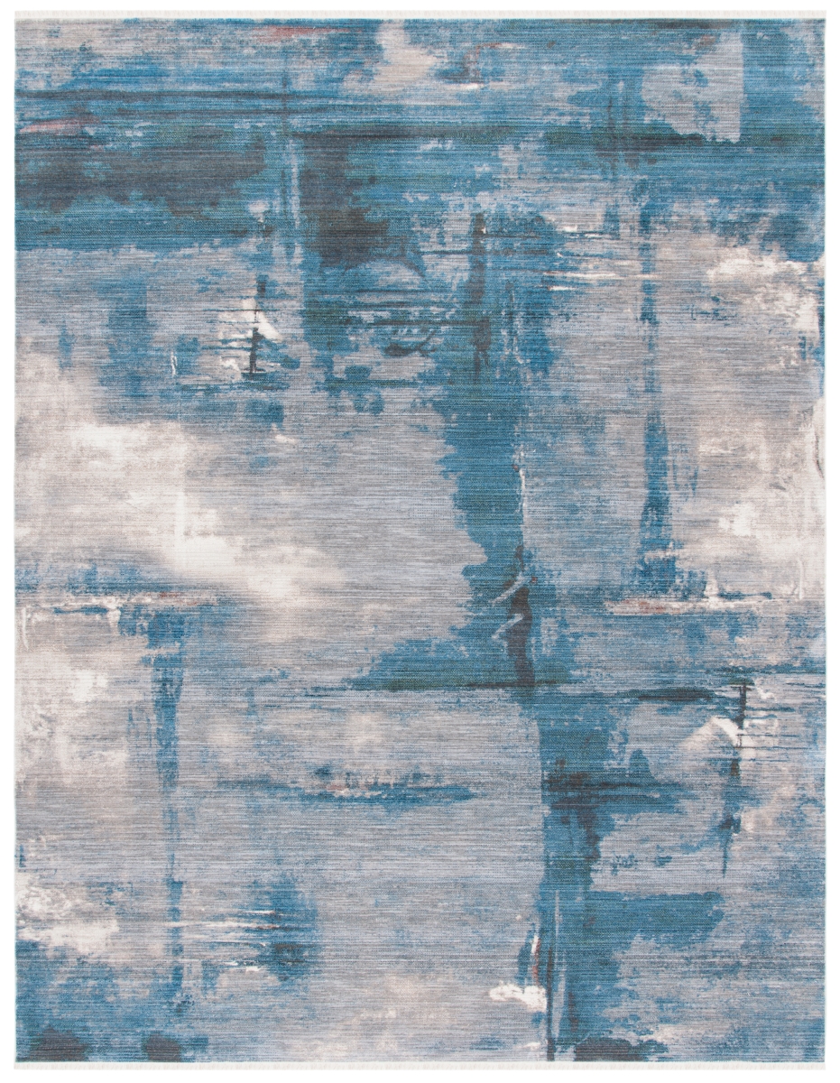 Picture of Safavieh VTP456F-8 8 x 10 ft. Vintage Contemporary Rectangle Rug&#44; Blue & Grey