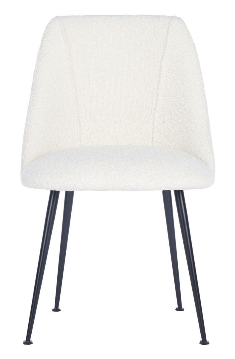 SFV4508C Foster Poly Blend Dining Chair, Ivory & Black -  Safavieh