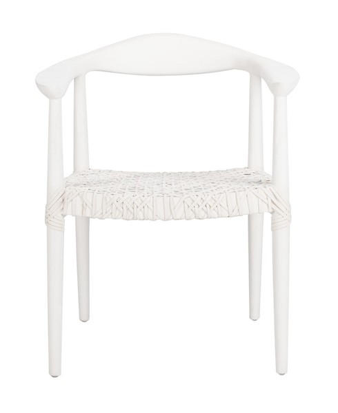 Picture of Safavieh ACH1003B Juneau Accent Chair&#44; White & Off- White