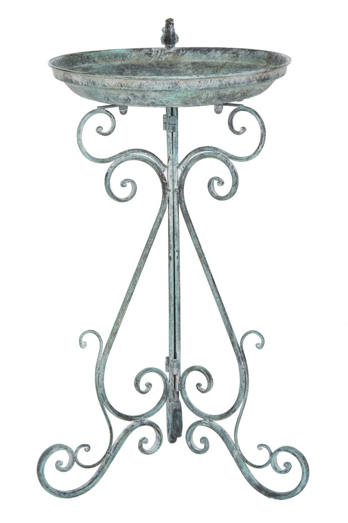 Picture of Safavieh PAT5024B Ashlan Bird Bath, Antique Dark Green