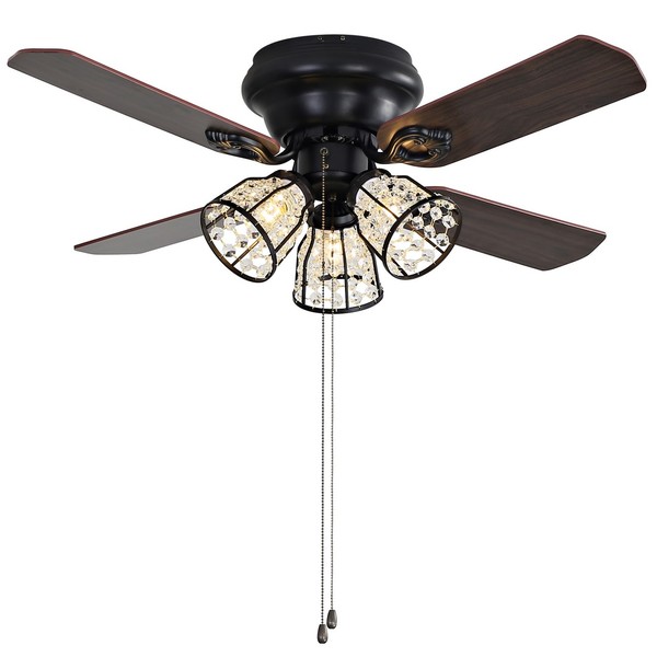 Picture of Safavieh CLF1016A Pearla Ceiling Light Fan, Iron