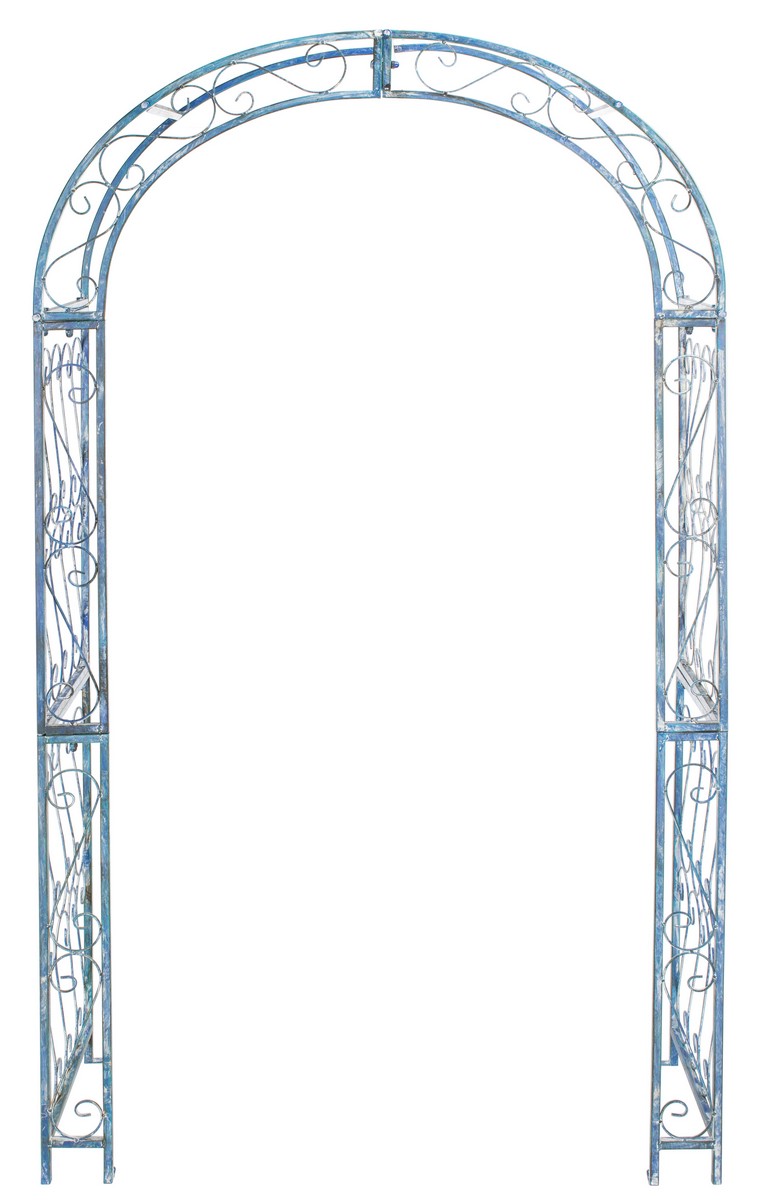 Picture of Safavieh PAT5007C Pagan Arch Garden Framed&#44; Antique Blue