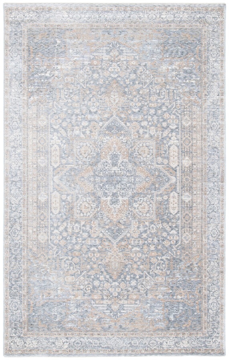 Picture of Safavieh WBS320G-5 5 x 8 ft. Webster 300 Power Loomed Rectangle Area Rug&#44; Grey & Beige
