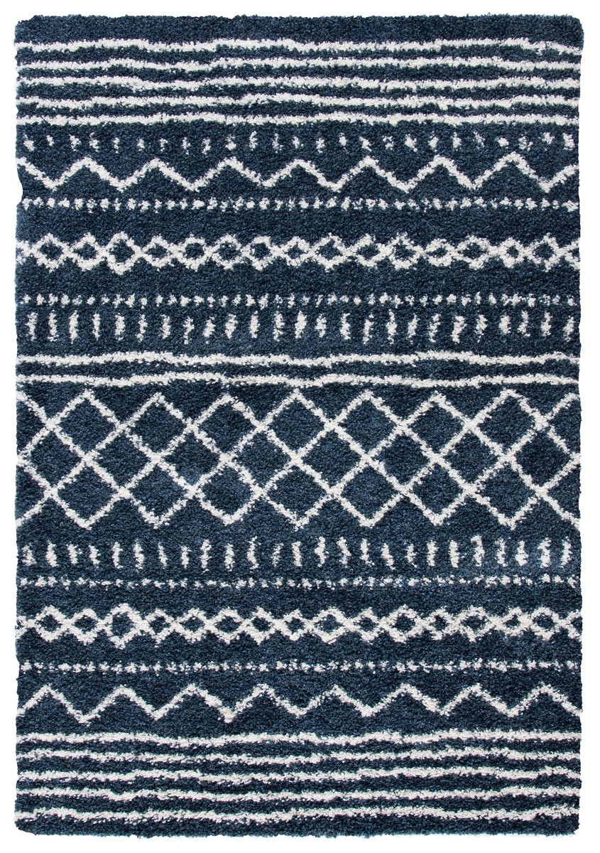Picture of Safavieh ASG741L-9 Arizona Shag Power Loomed Rectangle Area Rug&#44; Slate Blue & Ivory - 9 x 12 ft.