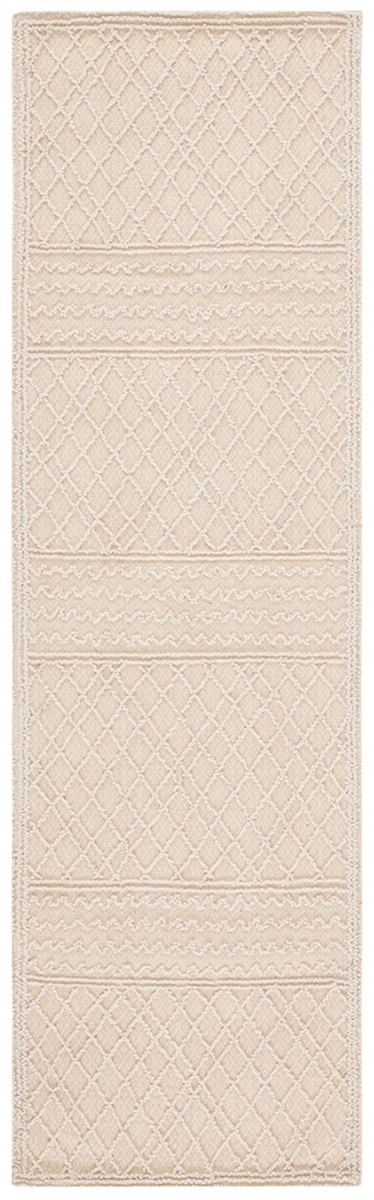 TRC220A-28 2 ft. 3 in. x 8 ft. Trace Hand Tufted Runner Area Rug, Ivory -  Safavieh