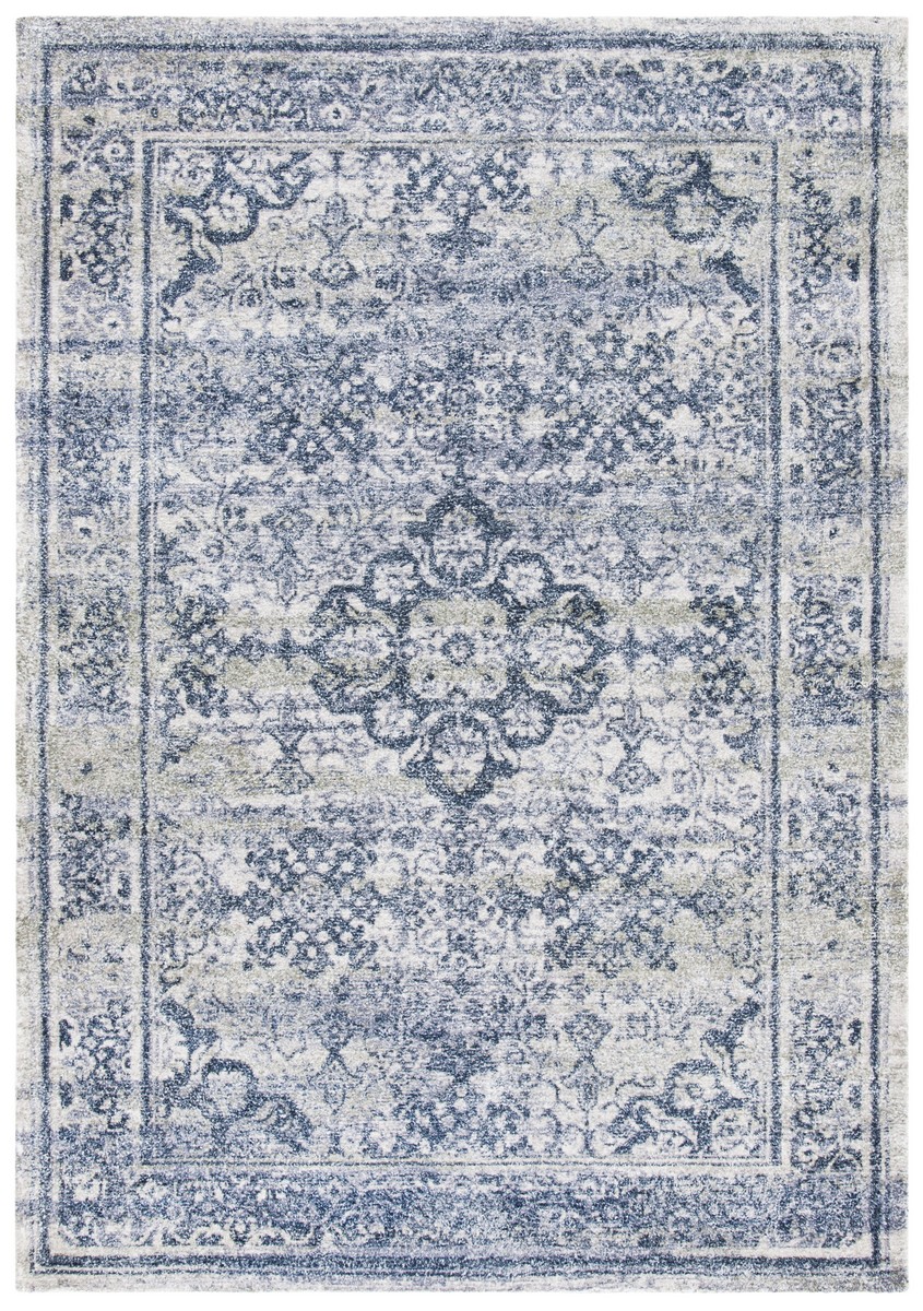 Picture of Safavieh CLV201N-9 9 x 12 ft. Classic Vintage Hand Tufted Rectangle Area Rug&#44; Navy & Sage