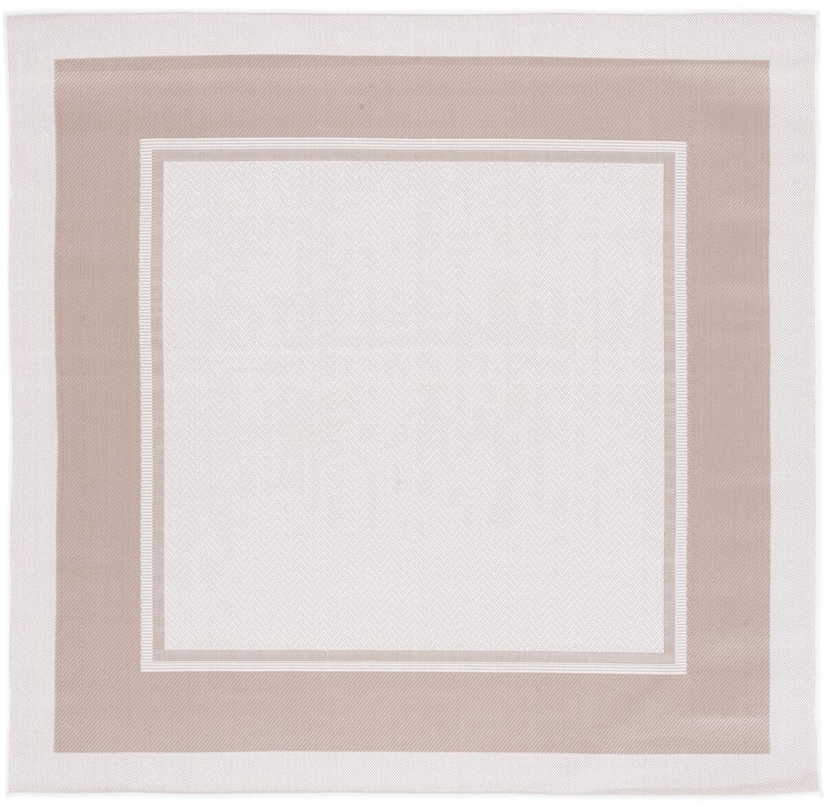 MSRO317B-7SQ 6 ft. 7 in. x 6 ft. 7 in. Martha Stewart Power Loomed Square Area Rug, Ivory & Beige -  Safavieh