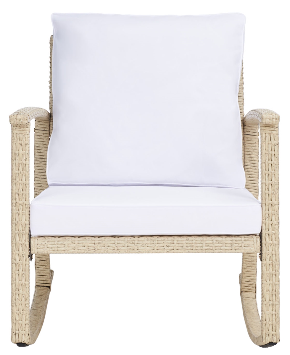 Picture of Safavieh PAT7721B Daire Rocking Chair&#44; Beige & White
