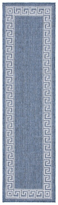 MSRO331F-4 4 ft. 5 in. x 6 ft. 5 in. Martha Stewart 331F Power Loomed Runner Area Rug, Grey & Cream -  Safavieh