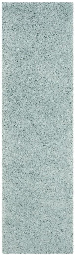 SGL303E-26 2 ft. 3 in. x 8 ft. Laguna Shag 303E Power Loomed Runner Area Rug, Light Blue -  Safavieh