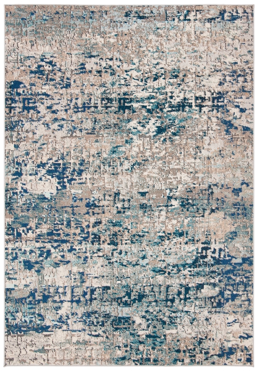 MAD460K-10 10 x 14 ft. Madison 400 Power Loomed Rectangle Area Rug, Grey & Blue