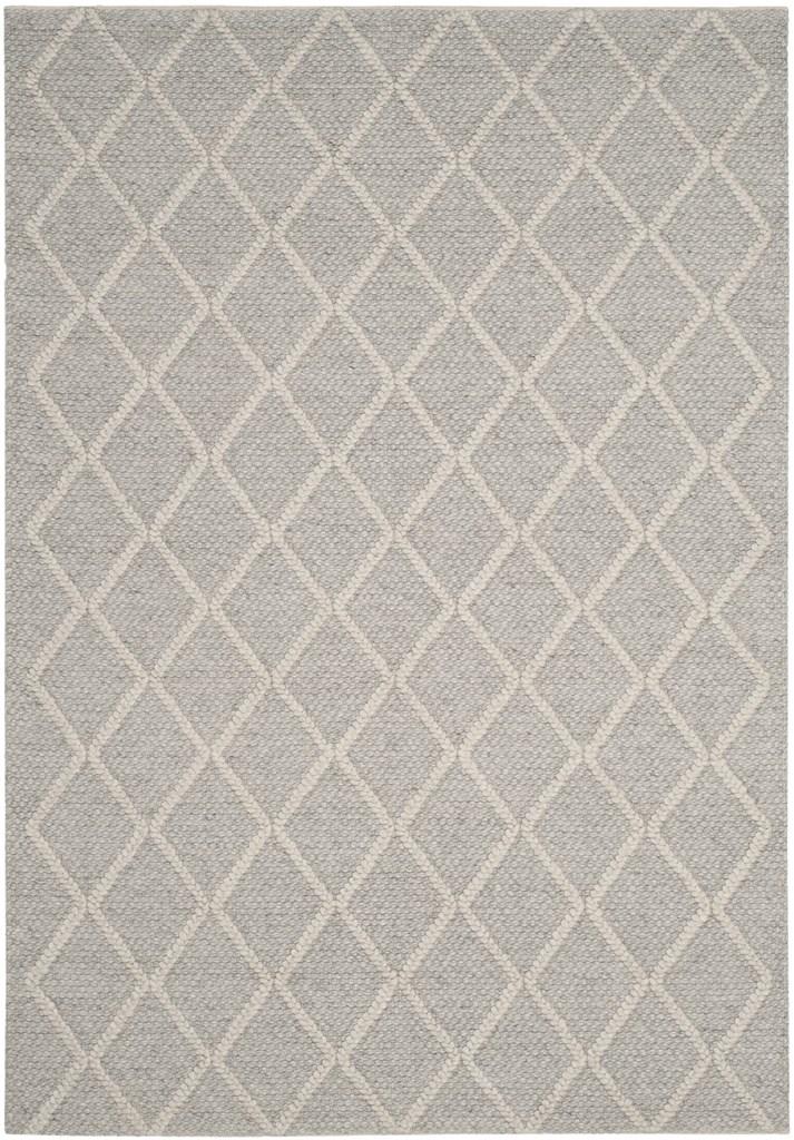 NAT310B-10 10 x 14 ft. Natura Hand Tufted Rectangle Area Rug, Silver & Ivory -  Safavieh