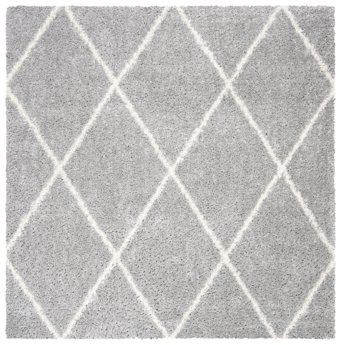 Picture of Safavieh PMA515G-9SQ 9 x 9 ft. Parma Shag Power Loomed Square Area Rug&#44; Grey & Cream